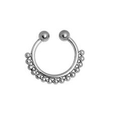 FSEPX-03, Fake Septum Piercing aus Chirurgenstahl 316L.